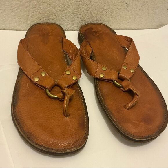 Frye leather  thong sandals size 12 main image 5